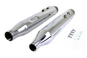 Wyatt Gatling Muffler Set Chrome with Black Conical Tip 2017 / UP FLT