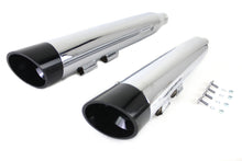 Load image into Gallery viewer, Wyatt Gatling Muffler Set Chrome with Chrome Slash Down Tip 2017 / UP FLT