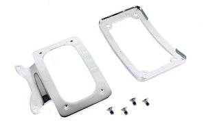Curved License Plate with Frame Chrome 2009 / 2009 FLHR 2009 / 2009 FLHT 2009 / 2009 FLTR 2006 / 2008 FLHX