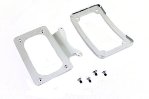Curved License Plate with Frame Chrome 2009 / 2009 FLHR 2009 / 2009 FLHT 2009 / 2009 FLTR 2006 / 2008 FLHX