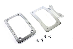 Curved License Plate with Frame Chrome 2009 / 2009 FLHR 2009 / 2009 FLHT 2009 / 2009 FLTR 2006 / 2008 FLHX