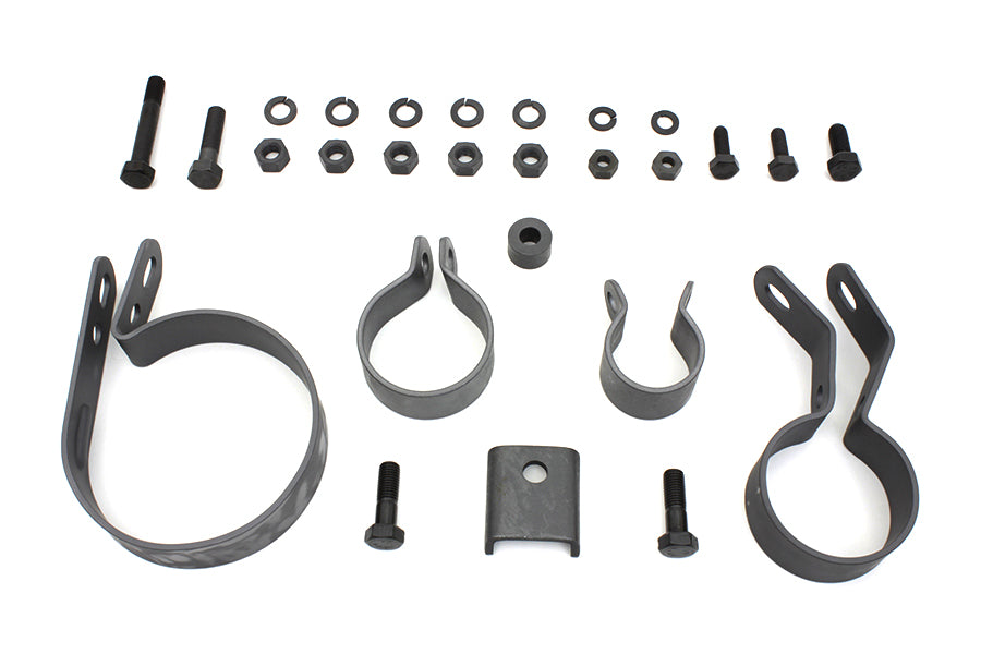 Parkerized Exhaust System Clamp Kit 1941 / 1952 EL 1941 / 1957 FL