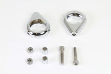 Load image into Gallery viewer, Chrome Turn Signal Clamp Kit 41mm Forks 0 /  Custom application for 39mm forks