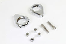 Load image into Gallery viewer, Chrome Turn Signal Clamp Kit 41mm Forks 0 /  Custom application for 39mm forks