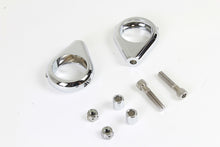 Load image into Gallery viewer, Chrome Turn Signal Clamp Kit 41mm Forks 0 /  Custom application for 39mm forks