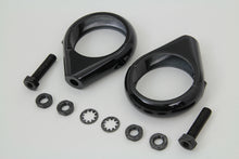 Load image into Gallery viewer, Black Turn Signal Clamp Kit 49mm Forks 0 /  Custom application for 49mm forks