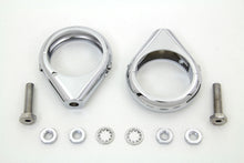 Load image into Gallery viewer, Chrome Turn Signal Clamp Kit 49mm Forks 0 /  Custom application for 49mm forks