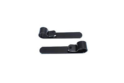 Black 1 Exhaust P Clamp Set 0 /  Custom application for exhaust pipes or footpegs