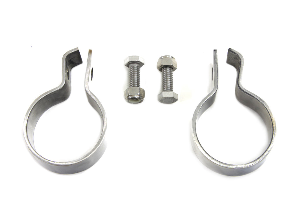 Chrome 1-7/8 Muffler End Clamp Set 0 /  Custom application