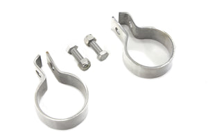Chrome 1-7/8 Muffler End Clamp Set 0 /  Custom application