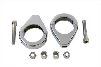 Chrome Turn Signal Clamp Kit 41mm Forks 0 /  Custom application0 /  Custom application
