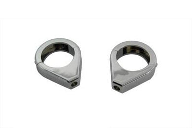 Chrome Turn Signal Clamp Kit 41mm Forks 0 /  Custom application0 /  Custom application