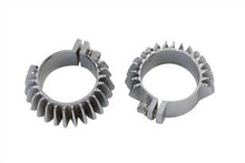 Load image into Gallery viewer, Replica Chrome Finned Exhaust Clamp Set 1948 / 1952 FL 1948 / 1952 EL