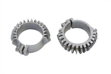Load image into Gallery viewer, Replica Chrome Finned Exhaust Clamp Set 1948 / 1952 FL 1948 / 1952 EL