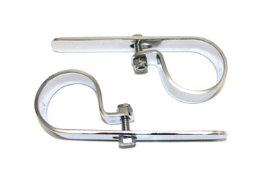 Chrome 1-7/8 Exhaust P Clamp Set 0 /  Custom application