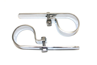 Chrome 1-7/8 Exhaust P Clamp Set 0 /  Custom application