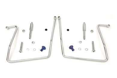 Chrome Saddlebag Support Kit 1991 / 2007 FXD 1991 / 2017 FXDWG excluding 1993-1995 models