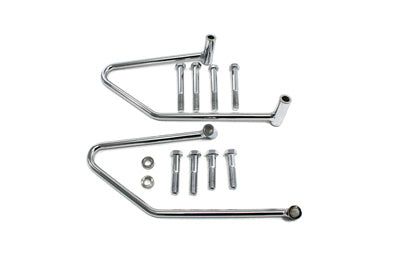 Saddlebag Support Set Chrome 2006 / 2010 FXST Excluding FXSTD & FXSTC2007 / 2011 FLSTF Excluding FXSTD & FXSTC