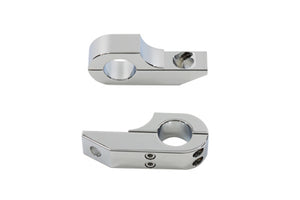 Footpeg Extender Clamp Set Chrome 0 /  Custom application for use on 1-1/4" engine bar"