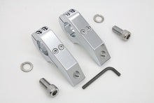 Load image into Gallery viewer, Footpeg Extender Clamp Set Chrome 0 /  Custom application for use on 1-1/4&quot; engine bar&quot;