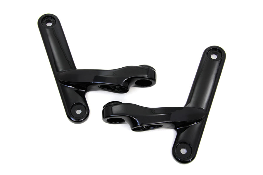 Black Spotlamp Bracket Set 1997 / 2013 FLT 1997 / 2013 FLHT