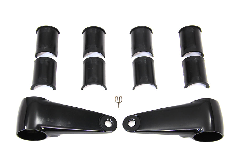 Side Mount Headlamp Bracket Kit Black 0 /  Custom application for 39mm, 41mm and 49mm forks