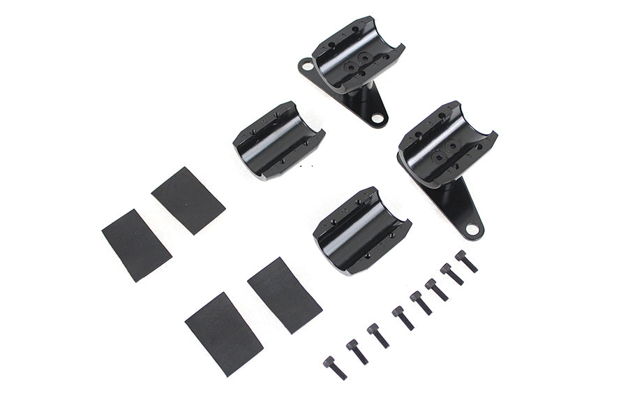 Spring Fork Fender Black Mount Clamp Set 0 /  Custom application0 /  Custom application