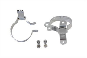 3-1/4" Muffler Body Clamp Set Chrome 1995 / UP FLT