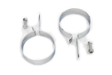 Load image into Gallery viewer, Chrome 3-1/2&quot; Muffler Body and End Hanger Clamp Set 0 /  Custom application0 /  Custom application