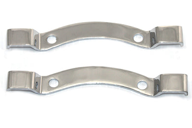 Chrome Bracket Set for Sissy Bar Pad 0 /  All models with pads for 12 and 16