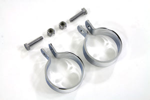 Chrome 1-7/8 Muffler End Clamp Set 0 /  Custom application