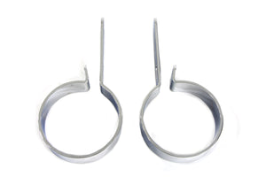 Chrome 3 Muffler Hanger Clamp Set 0 /  Custom application