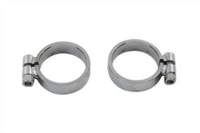 Load image into Gallery viewer, Chrome Allen Type Exhaust Clamp Set Wide 1957 / 1985 XL