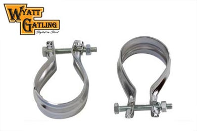 Wyatt Gatling Stainless Steel Muffler End Clamp Set 0 /  Custom application
