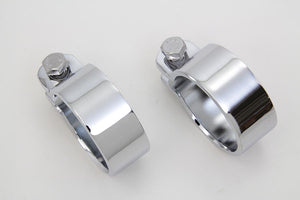 Chrome 1-7/8 Heavy Muffler Body and End Clamp Set 0 /  Custom application for 1-7/8 mufflers"