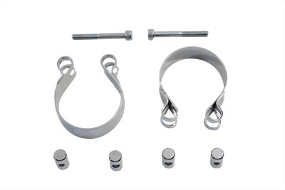 Stainless Allen Type Exhaust Clamp Set 1948 / 1965 FL