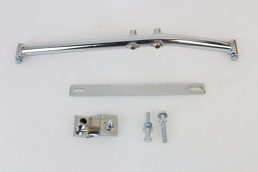 Upswept Header Mounting Bracket Kit Chrome 0 /  Custom application