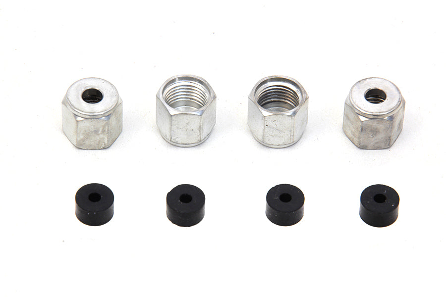 Rocker Arm Cover Oil Line Fitting Nuts and Seals Kit 1966 / 1984 FL 1971 / 1984 FX 1957 / 1984 XL 1979 / 1984 FLT 1979 / 1984 FLT 1982 / 1984 FXR 1982 / 1984 FXR