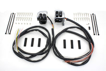 Handlebar Control Switch Housing Kit Chrome 1996 / 2003 XL 1 bars"2006 / 2011 FXD 1 bars"2006 / 2011 FXST 1 bars"2006 / 2011 FLST 1 bars"