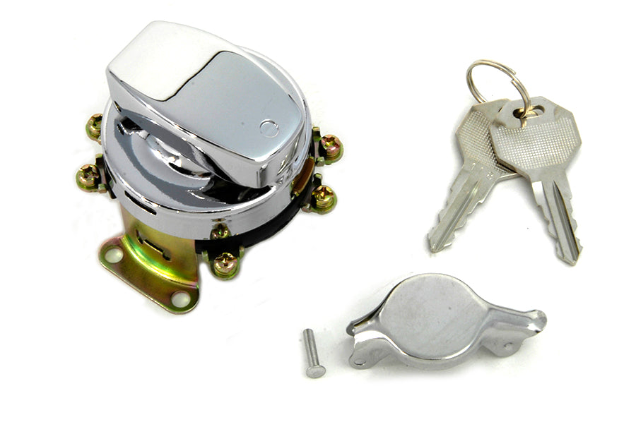 Fat Bob Ignition Switch with 6 Terminals Chrome 1973 / 1984 FLH 1984 / 1995 FXST 1986 / 1995 FLST 1980 / 1984 FX