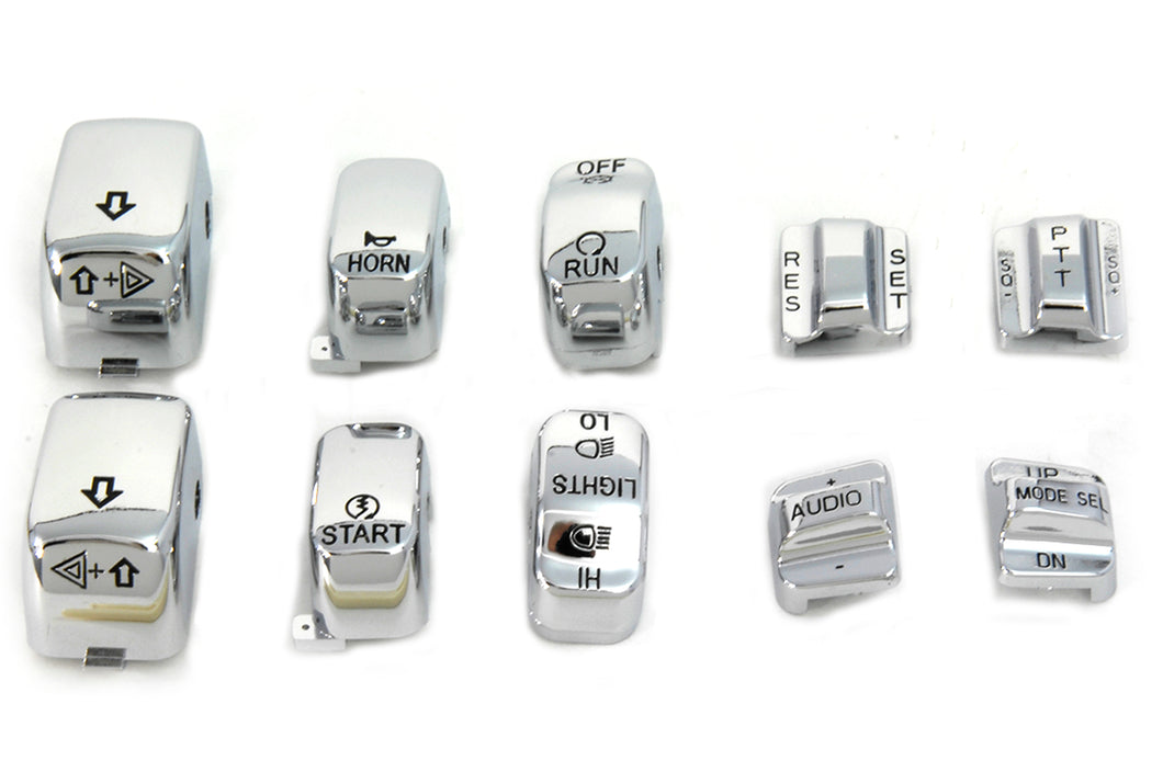 Chrome Switch Cover Set 1996 / 2013 FLHTCU 1996 / 2013 FLHTCUTG 1996 / 2013 FLHTK 1998 / 2013 FLTR 1998 / 2013 FLTRU