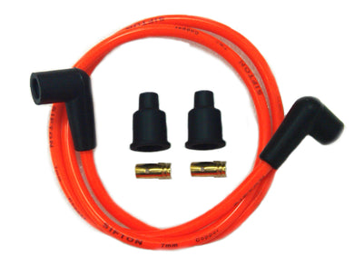 Orange Copper Core 7mm Spark Plug Wire Kit 0 /  Custom application
