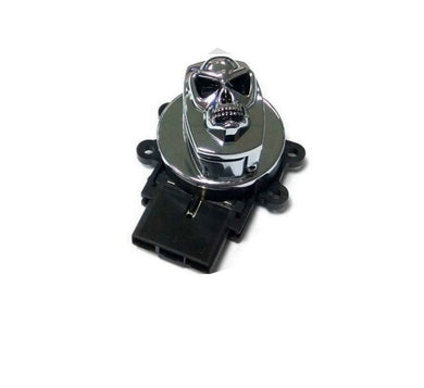Chrome Ignition Switch with Chrome Skull 2011 / 2017 FLST 2011 / 2017 FLSTF 2014 / 2018 FLHR 2014 / 2018 FLHRC 2012 / 2017 FLD 2012 / 2017 FXDF 2012 / 2017 FXDWG 2012 / 2017 FXDB