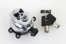 Load image into Gallery viewer, Chrome Ignition Switch with Chrome Skull 2011 / 2017 FLST 2011 / 2017 FLSTF 2014 / 2018 FLHR 2014 / 2018 FLHRC 2012 / 2017 FLD 2012 / 2017 FXDF 2012 / 2017 FXDWG 2012 / 2017 FXDB