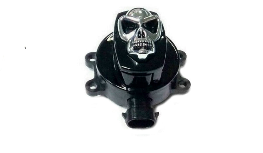 Black Ignition Switch with Chrome Skull 1996 / 2010 FXST 1996 / 2011 FXDWG 1995 / 2013 FLHR