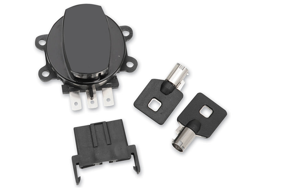 Side Hinge Ignition Switch Black 1999 / 2011 FXDWG 2008 / 2011 FXDC 2008 / 2011 FXDF 2000 / 2010 FLST 2000 / 2010 FXST 1999 / 2013 FLHR