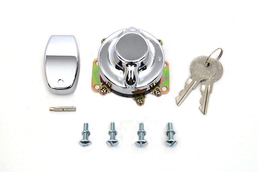 Fat Bob Ignition Switch with 6 Terminals Chrome 1973 / 1984 FLH