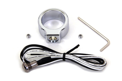 Chrome Single Handlebar Button Switch Kit 0 /  Custom application for 1 handlebars