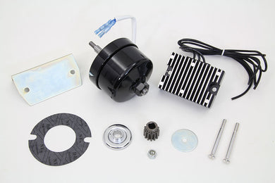 Black 12 Volt Alternator Generator Conversion Kit 1941 / 1969 FL