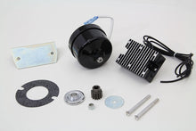 Load image into Gallery viewer, Black 12 Volt Alternator Generator Conversion Kit 1941 / 1969 FL